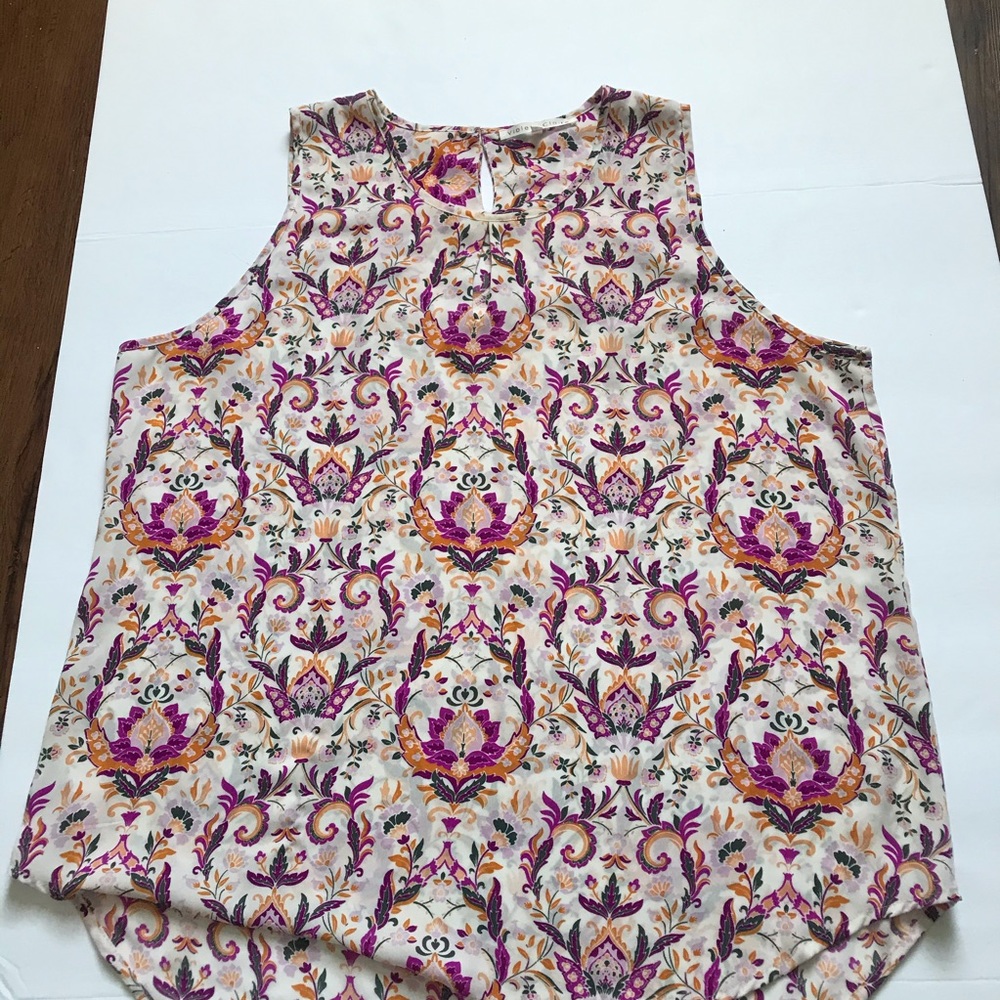 Chiffon tank-blouse
